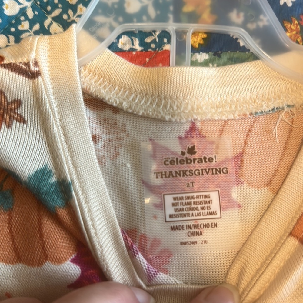2 piece Thanksgiving Pajamas - Picture 3 of 3